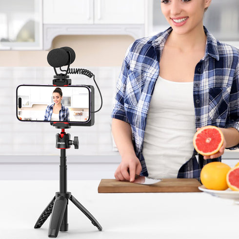 【Ulanzi】フィルライト付きBluetoothスマートフォンホルダー