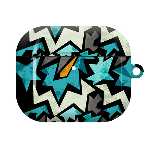 ジオメトリックライトニングPCケース【エアポッツケース】