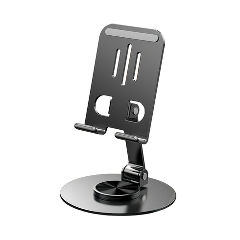 スピンシルバーメタルスタンド【スマホスタンド】