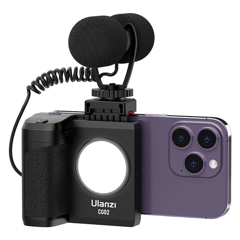 【Ulanzi】フィルライト付きBluetoothスマートフォンホルダー