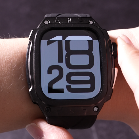 メタリックフレーム一体型バンド【アップルウォッチバンド】