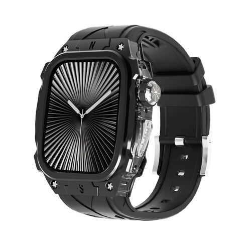 メタリックフレーム一体型バンド【アップルウォッチバンド】