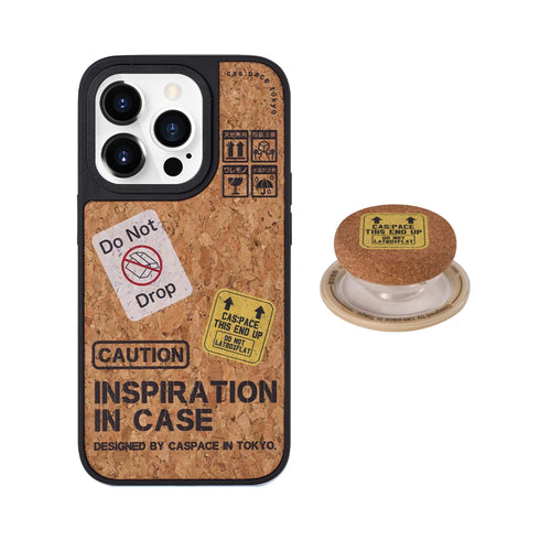 コーションコルクマグケース【iPhoneケース】