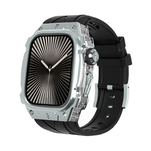 メタリックフレーム一体型バンド【アップルウォッチバンド】