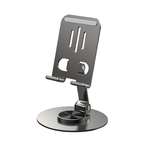 スピンシルバーメタルスタンド【スマホスタンド】