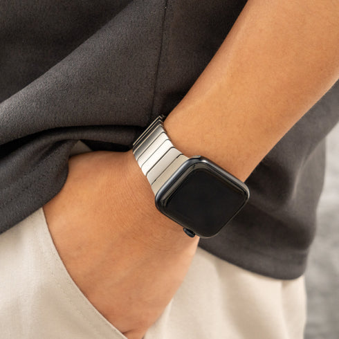 ステンレススチールバンブーバンド【アップルウォッチバンド】