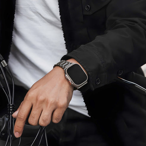 チタニウムスマートリンクバンド【アップルウォッチバンド】