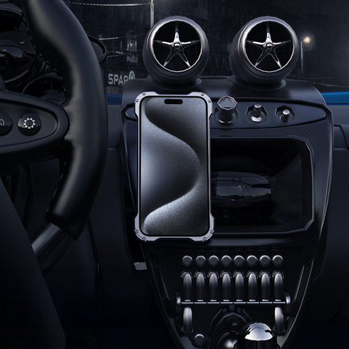 カーボンデザインメタルフレームケース【iPhoneケース】