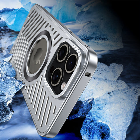 ストライプメタルマグケース【iPhoneケース】