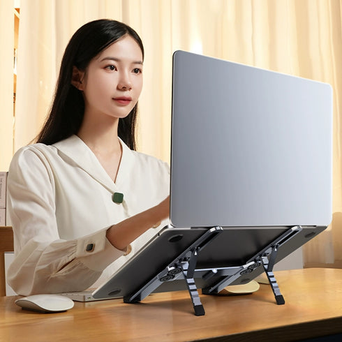 小型収納アルミライトスタンド【ノートPCスタンド】