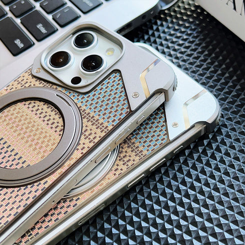 ゴールドブロケードメタルケース【iPhoneケース】