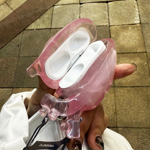 クリアハートプレミアムケース【エアポッツケース】