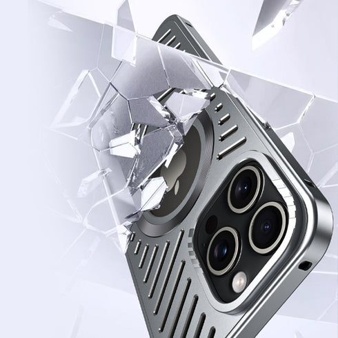 ストライプメタルマグケース【iPhoneケース】