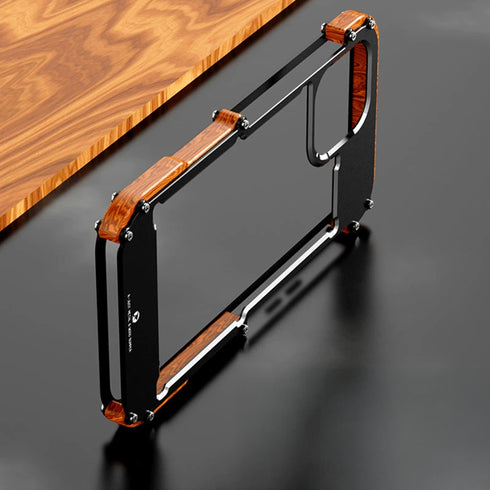 ウッドフレームメタルケース【iPhoneケース】