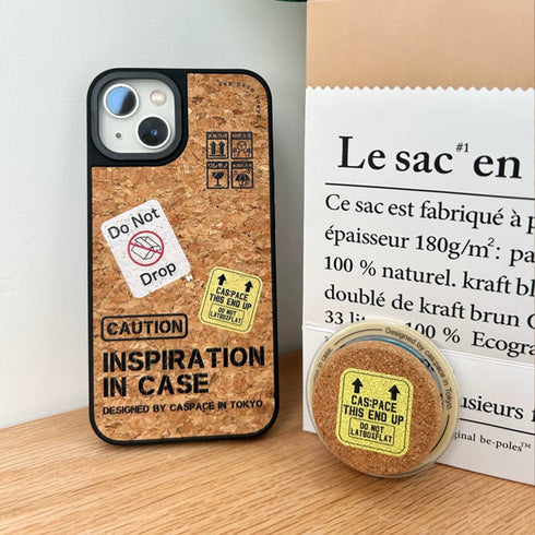 コーションコルクマグケース【iPhoneケース】