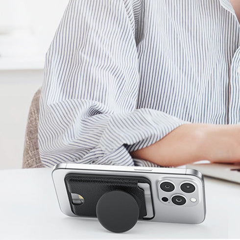 サークルスタンドレザーウォレットケース【MagSafeウォレット】