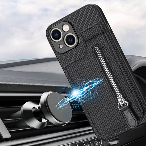 ジッパースタンドマグネットケース【iPhoneケース】