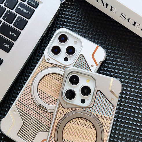 ゴールドブロケードメタルケース【iPhoneケース】