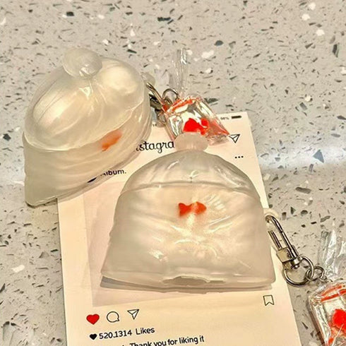 バッグウィズゴールドフィッシュケース【エアポッツケース】