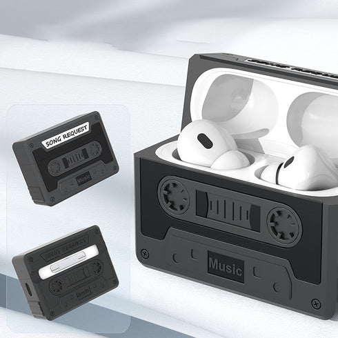レトロカセットシリコンケース【エアポッツケース】