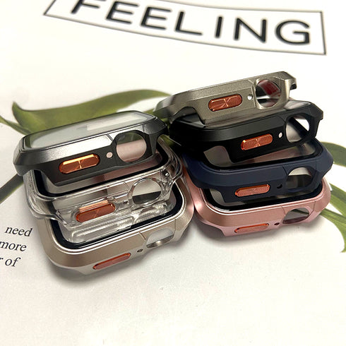 オレンジアクセント保護ケース【アップルウォッチケース】