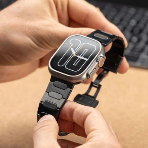 ブラックリンクチタンバンド【アップルウォッチバンド】