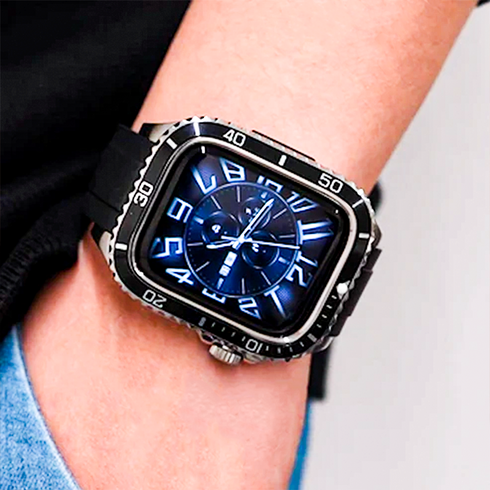 ステンレスアーマーケース一体型バンド【アップルウォッチバンド】