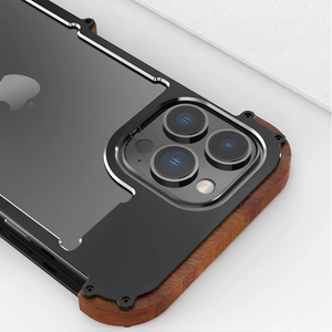 ウッドフレームメタルケース【iPhoneケース】