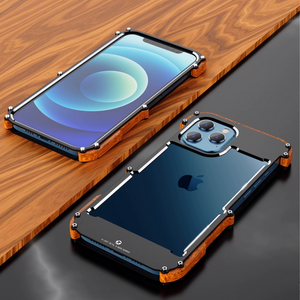 ウッドフレームメタルケース【iPhoneケース】